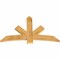 Ekena Millwork Alberta Rough Sawn Timber Gable Bracket, Western Red Cedar, 60"W x 38"H x 2"D x 6"F, 15/12 Pitch GBW060X38X0206ALB00RWR - alternate 2